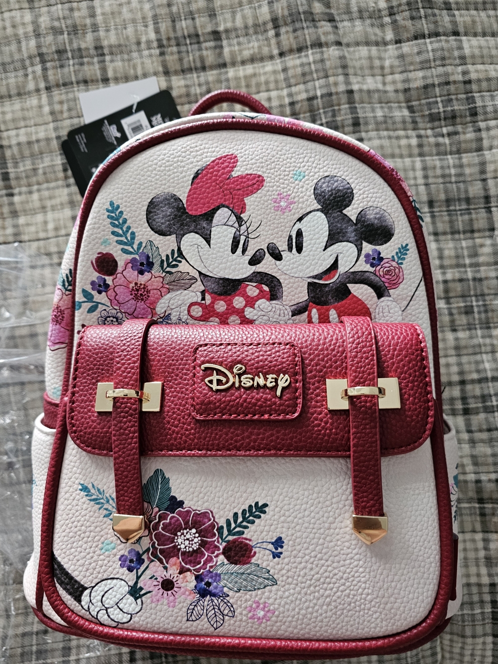 NWT Disney WondaPop Mickey & Minnie Floral Mini Backpack
